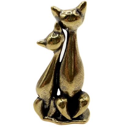 Brass Twin Cats