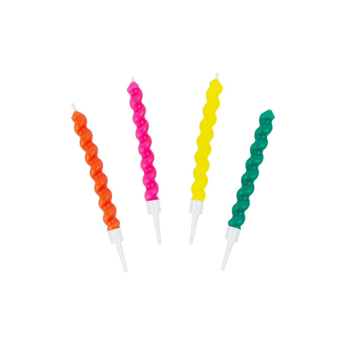 Twisted Rainbow Birthday Candles 8 Pack