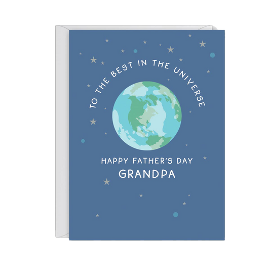 Best Grandpa in the Universe Fatherʻs Day Card