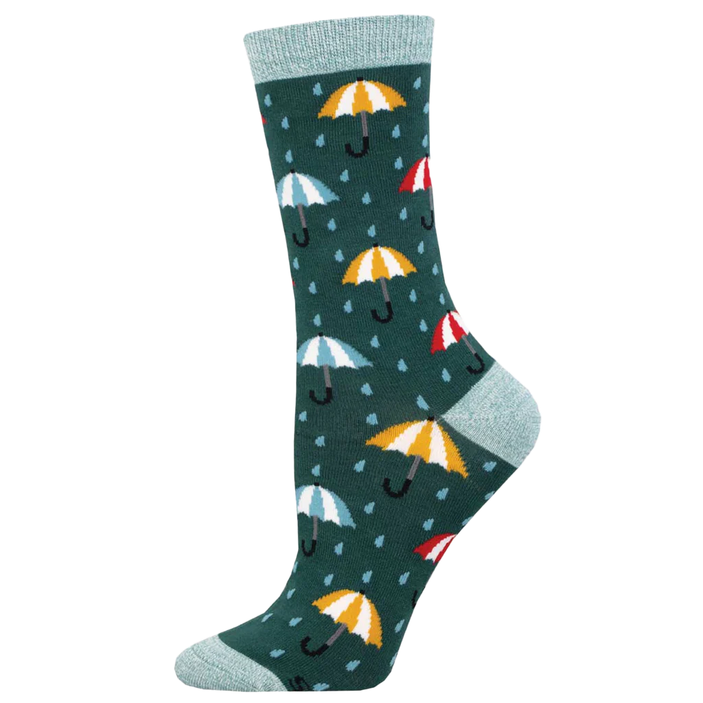 Umbrellas in the Rain - Women's Socks