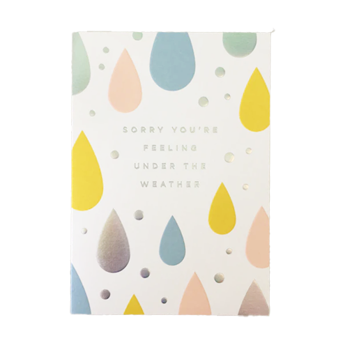 Sorry You're Feeling Under The Weather Card