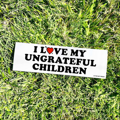 I Love My Ungrateful Children Bumper Sticker
