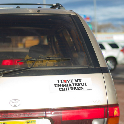 I Love My Ungrateful Children Bumper Sticker