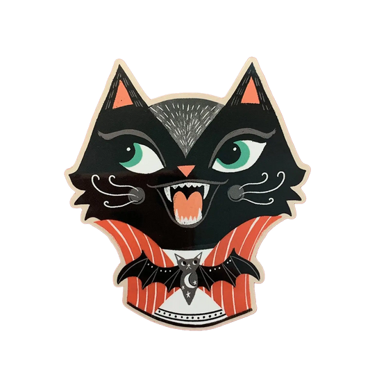 Vampire Cat Sticker