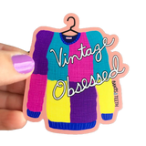 Vintage Obsessed Sticker
