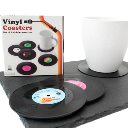 Retro Vinyl Coasters