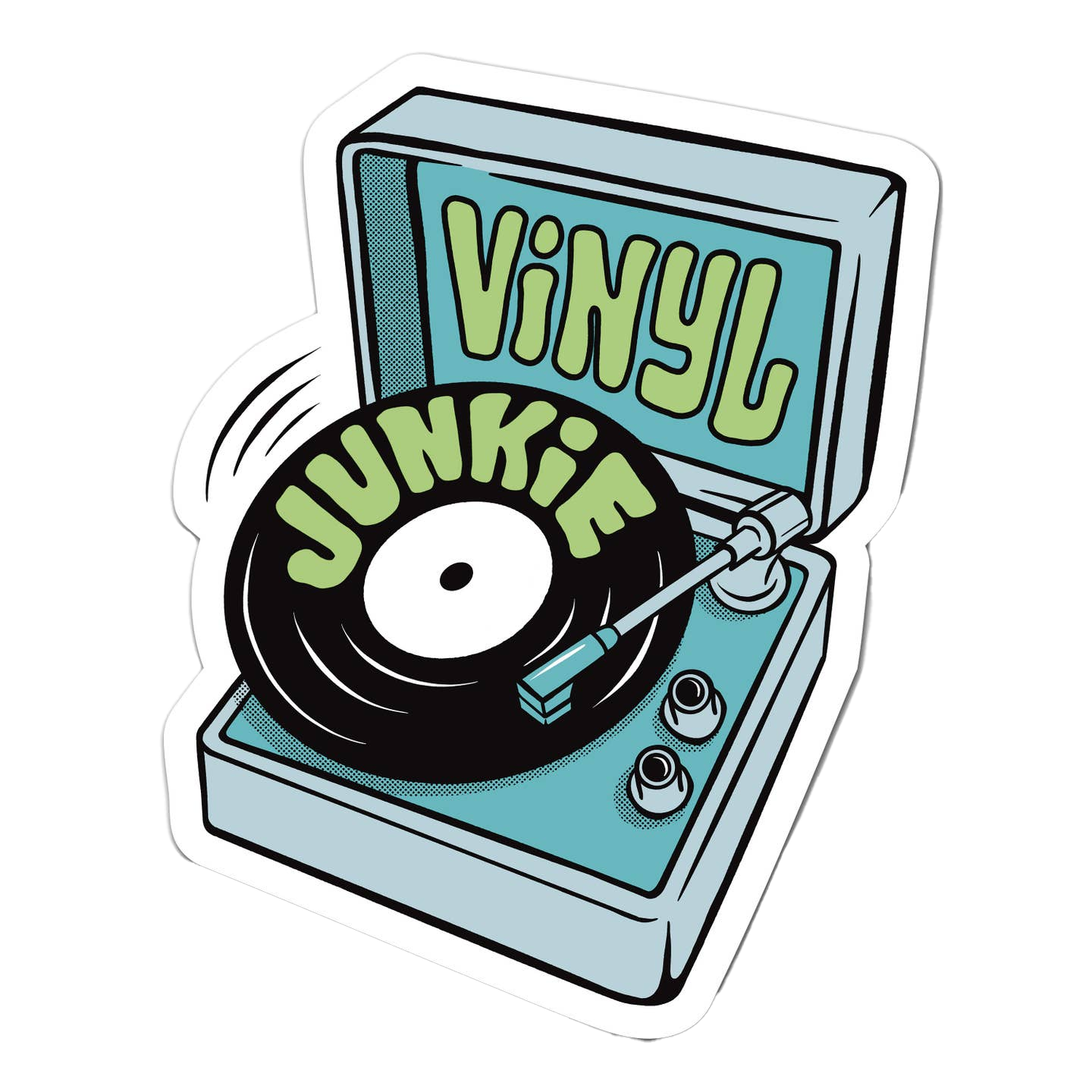 Vinyl Junkie Sticker