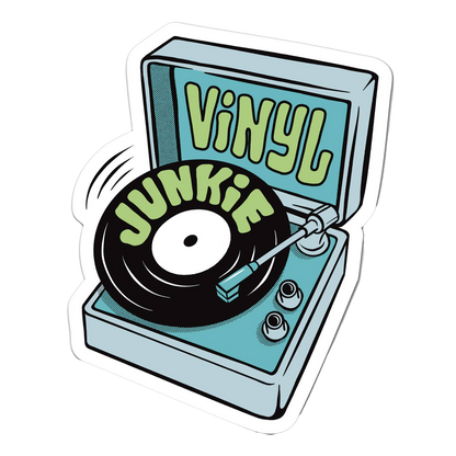 Vinyl Junkie Sticker