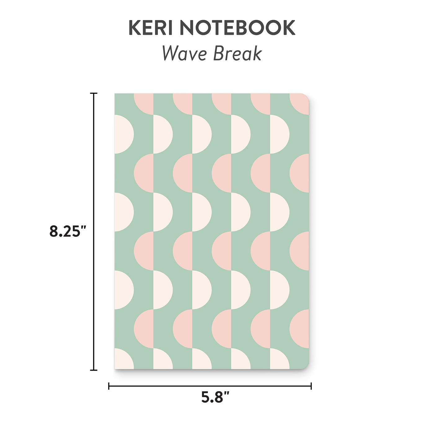 Wave Break Keri A5 Notebook