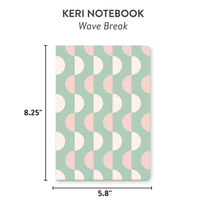 Wave Break Keri A5 Notebook
