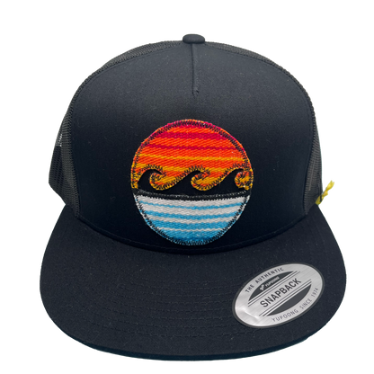 Wave Serape Flat Brim Snapback