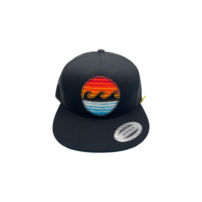 Wave Serape Flat Brim Snapback