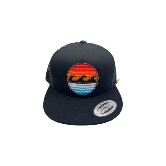Wave Serape Flat Brim Snapback