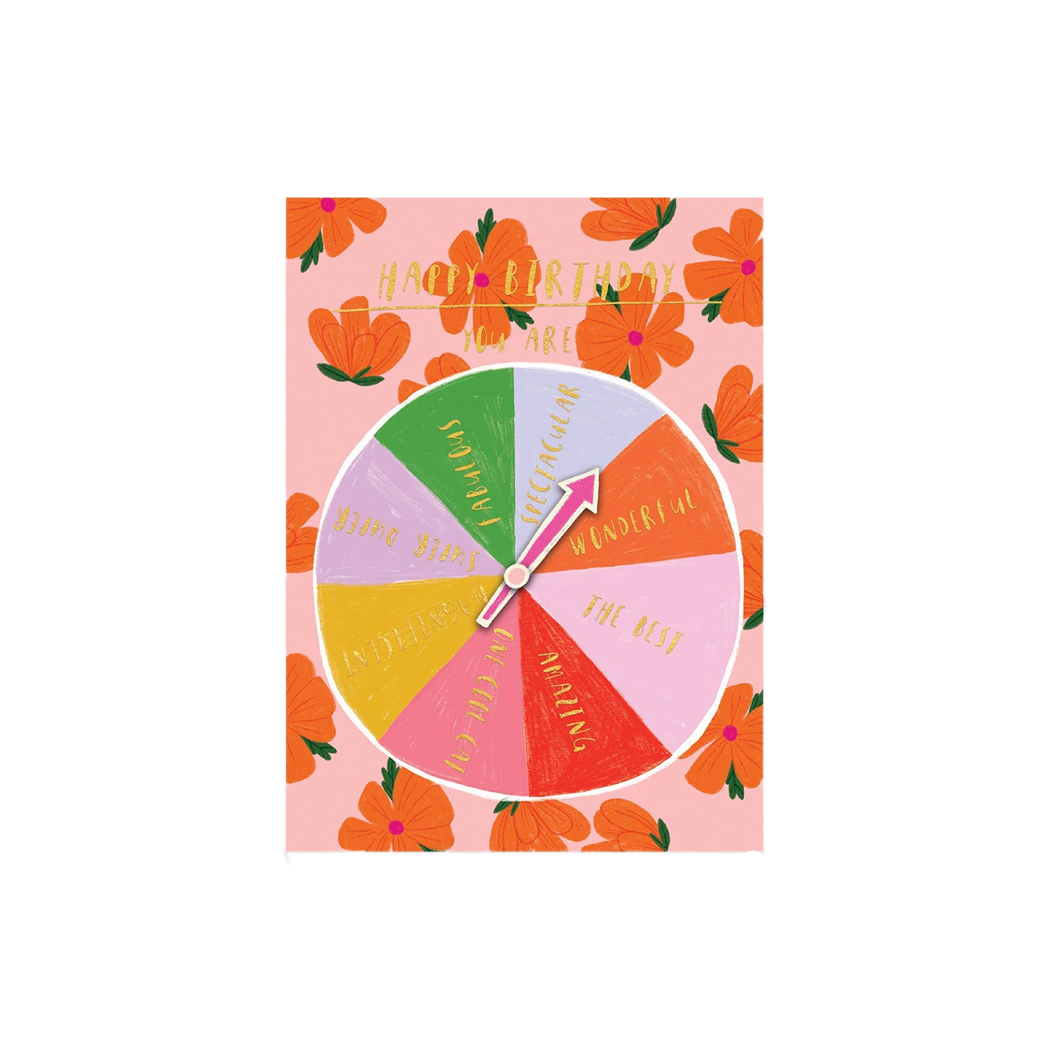 Wheel Spin Birthday Card