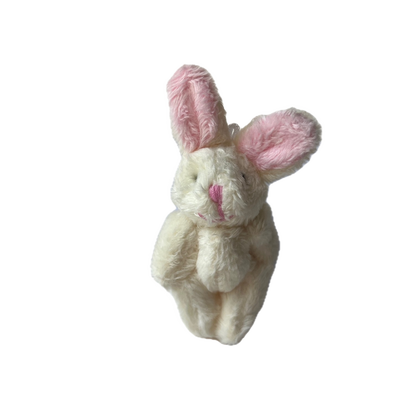 Mini White Plush Bunny Rabbit