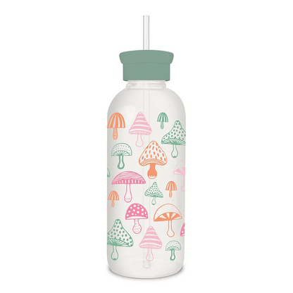 Wild Realm Glass Water Bottle with Straw