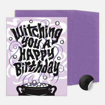 Witching You a Happy Birthday Card