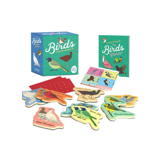 Birds: A Wooden Magnet Set
