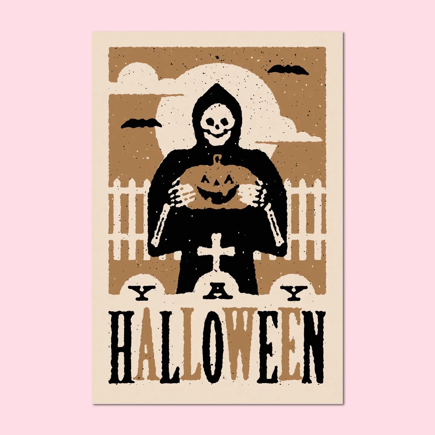 Yay Halloween Postcard