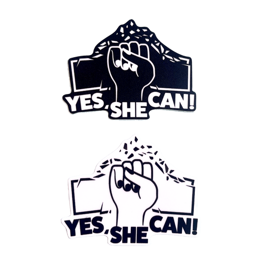 Yes, She Can! Sticker