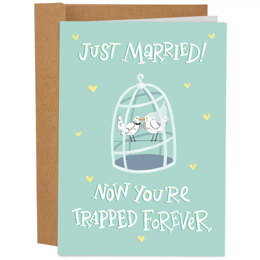 You're Trapped Forever Wedding Card