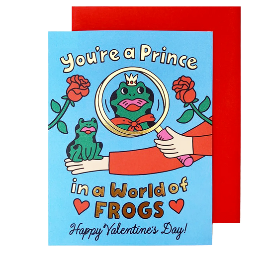 Frog Prince Valentine's Day Card