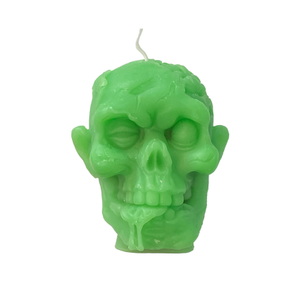 Waxing Dead Zombie Head Candle