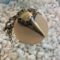 crow skull necklace
