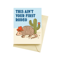 Armadillo Rodeo Card