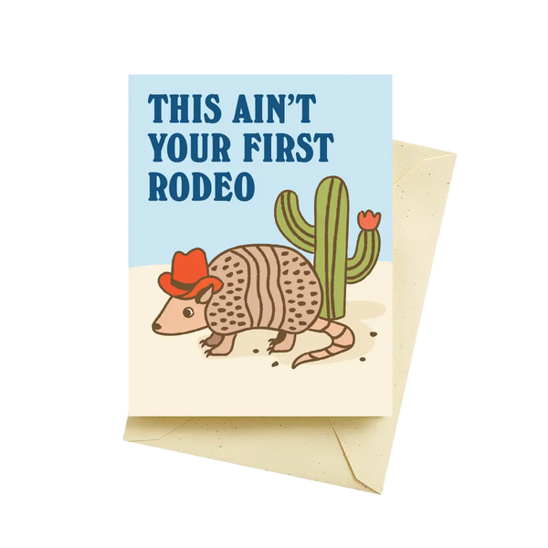 Armadillo Rodeo Card