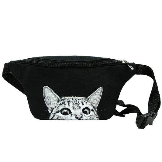 Peeking Cat Fanny Pack