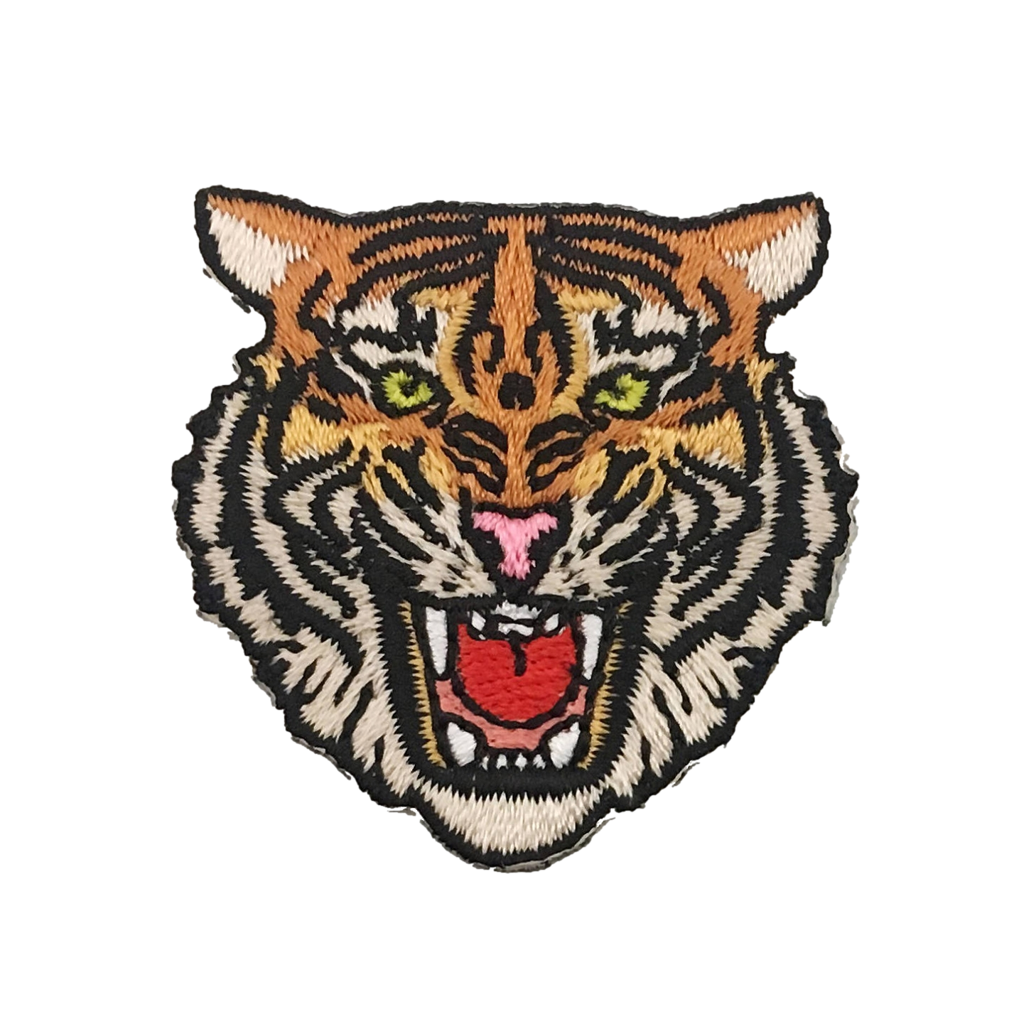 embroidered roaring tiger iron-on patch
