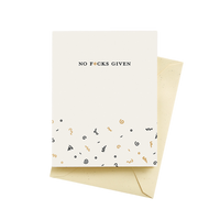 no fucks given birthday card
