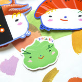 Sushi 4 Pack Vinyl Sticker