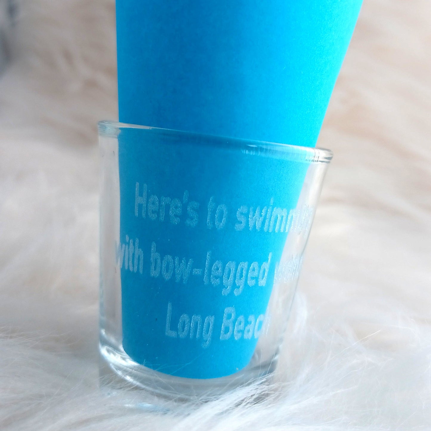 Swimming In Long Beach Shot Glass