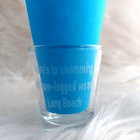 Swimming In Long Beach Shot Glass