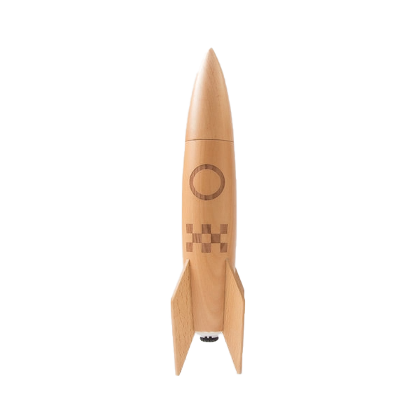 Wooden Rocket Salt & Pepper Mill