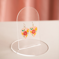 Heart Stained "Glass" Earrings
