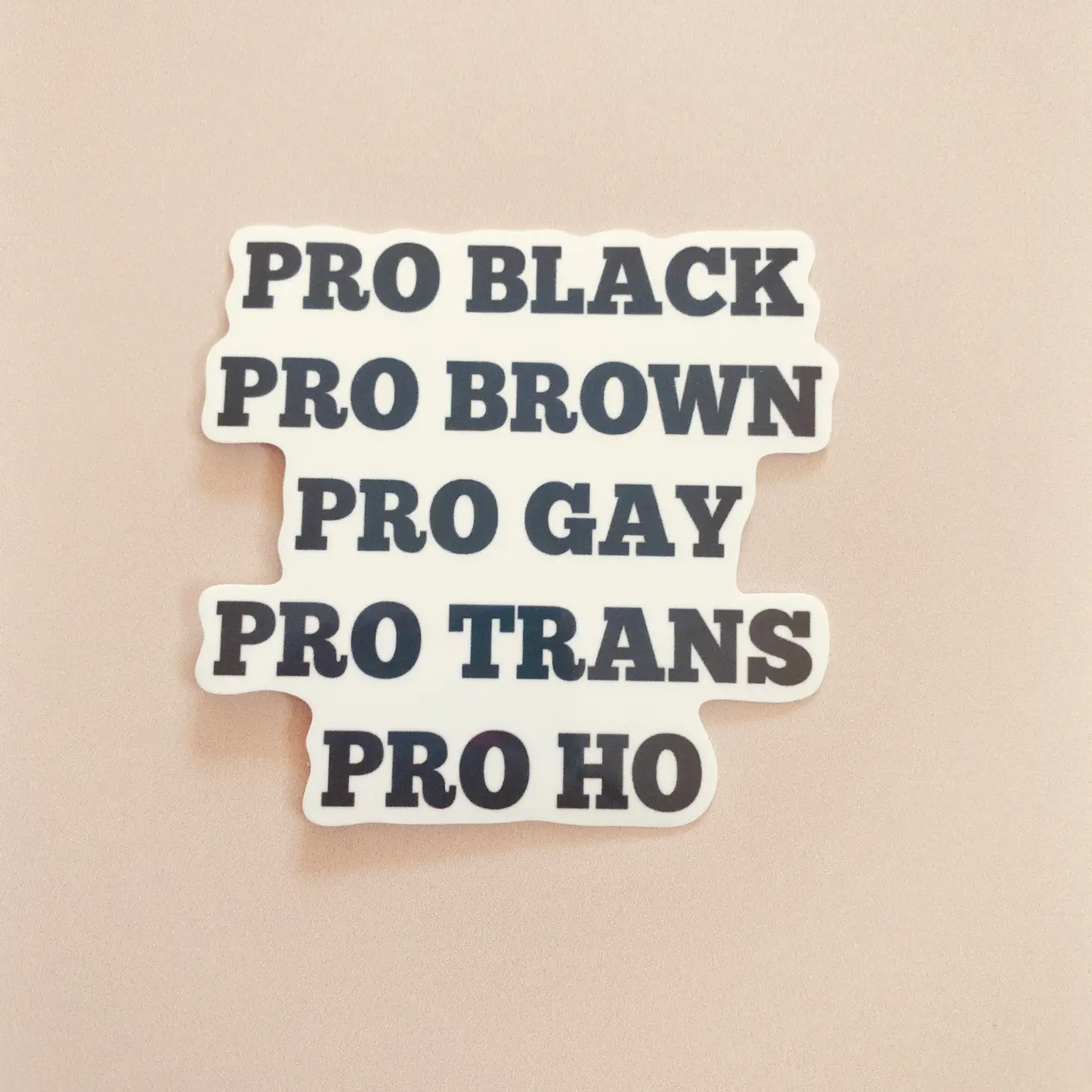 Pro Black/Brown/Gay/Trans/Ho Sticker