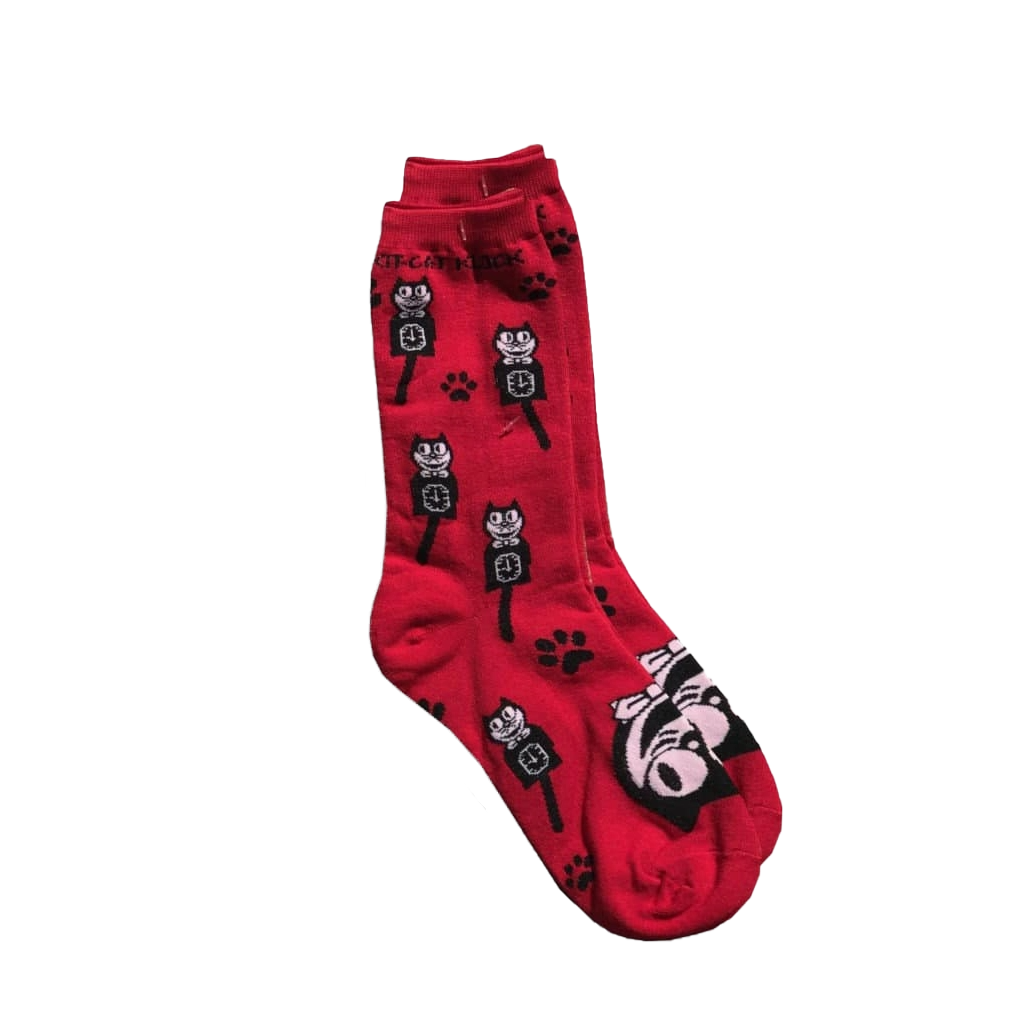 Red Kit-Cat Clock - Men's Socks