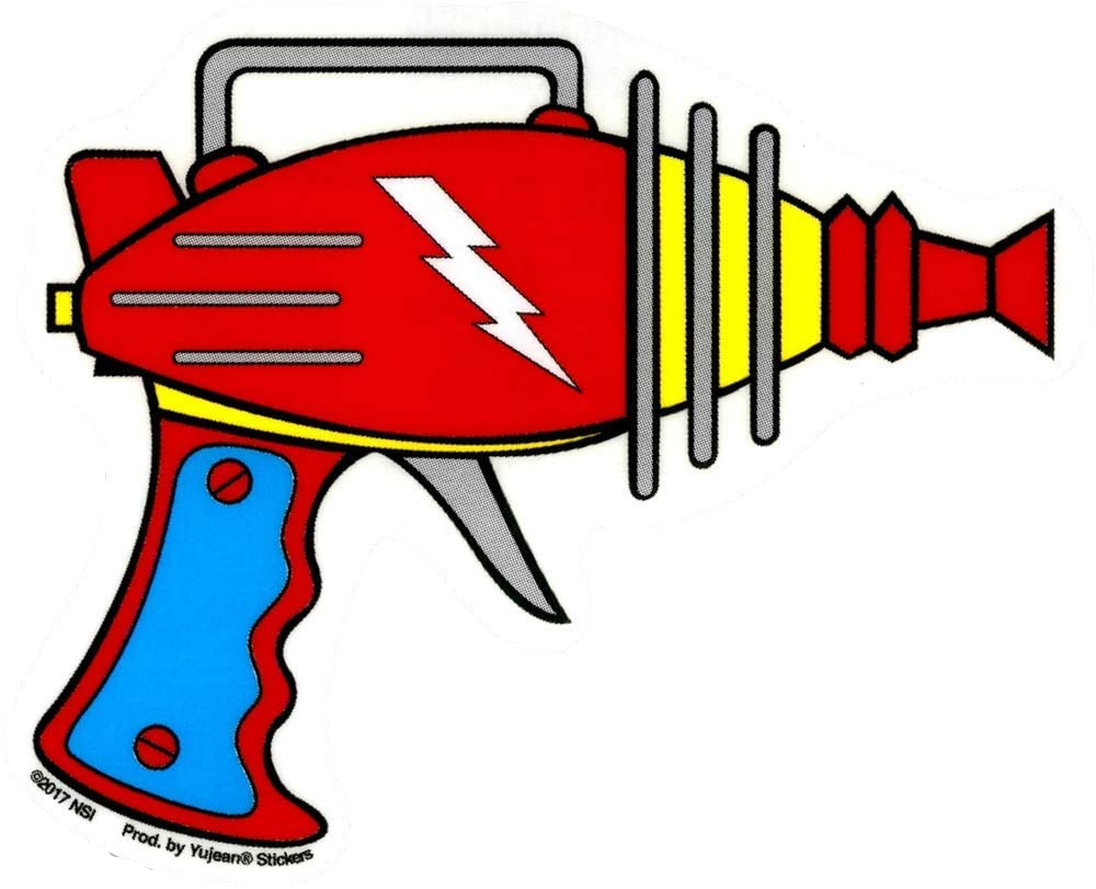 ray gun alien blaster decal