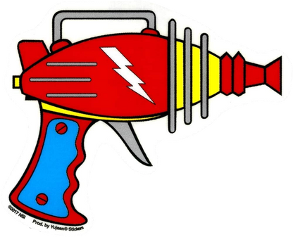 ray gun alien blaster decal