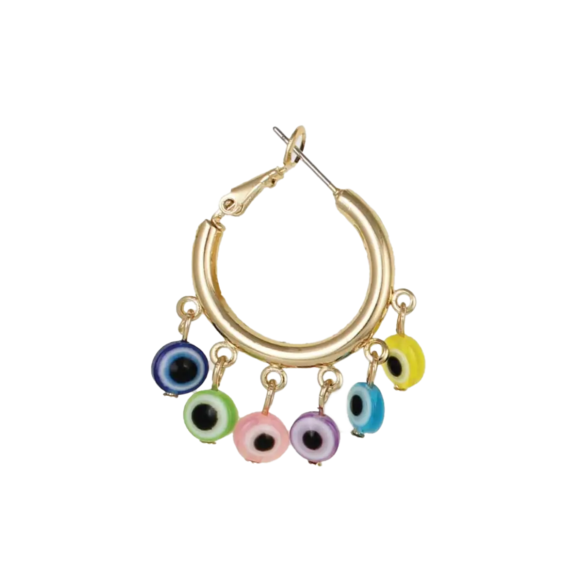 Eye Opening Bead Hoop Earrings