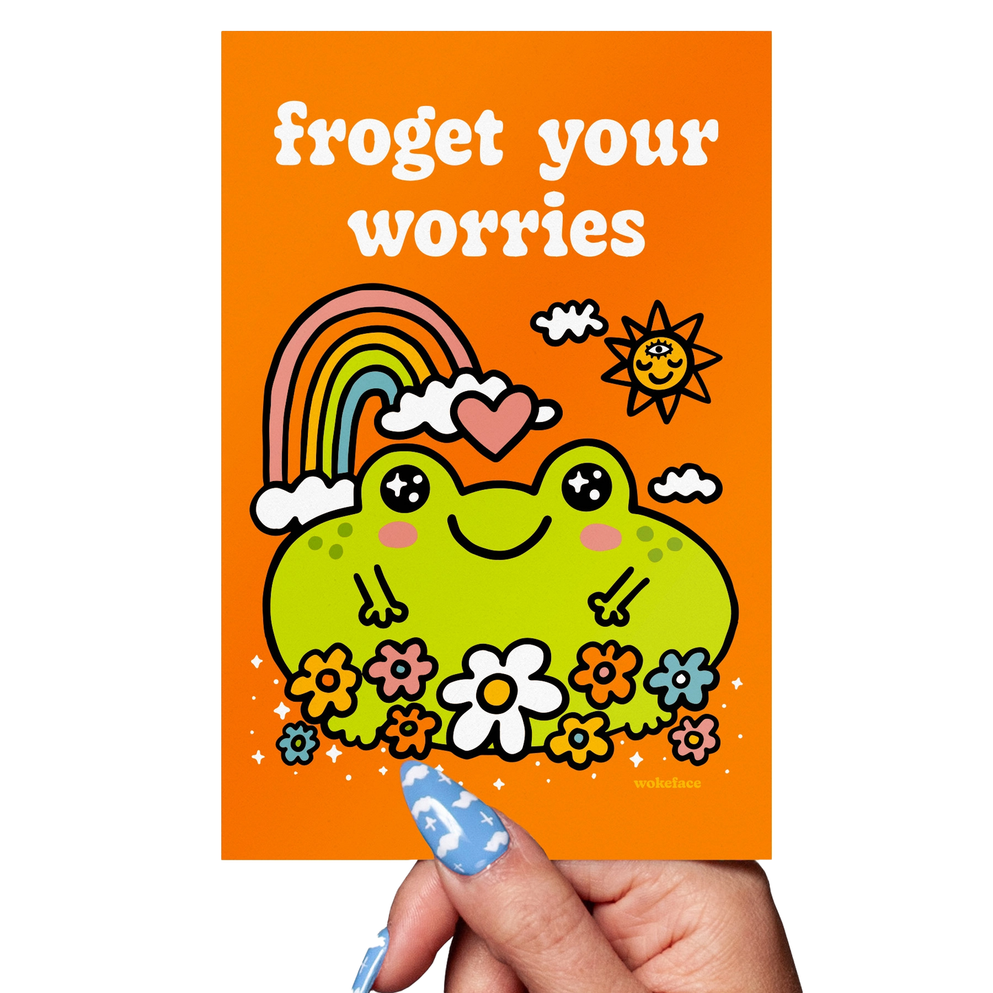 Froget Your Worries Postcard