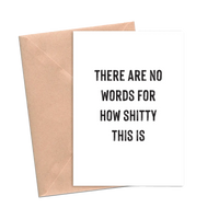 There Are No Words Sympathy Card