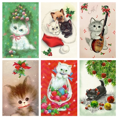 Holiday Kitten Mini Matches