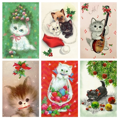 Holiday Kitten Mini Matchbox $2