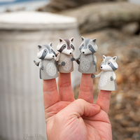 Raccoon Finger Puppet