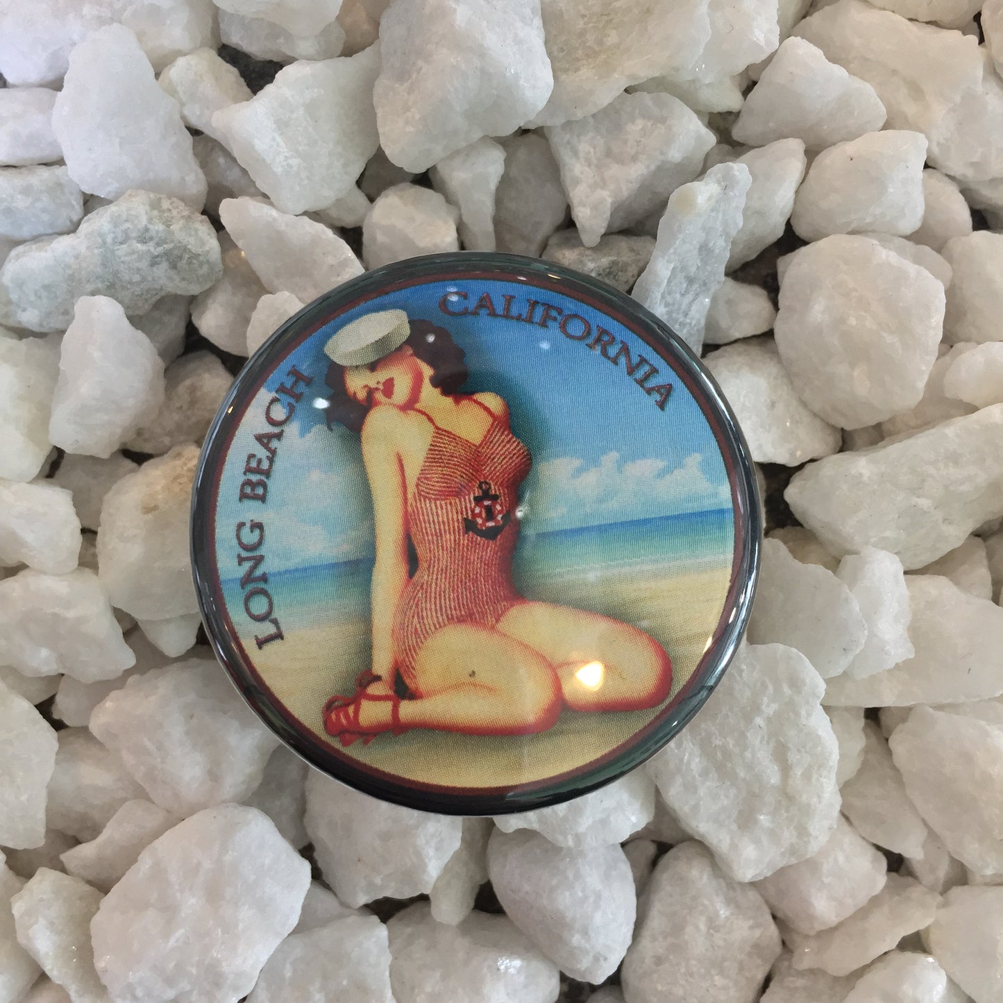 beach babe pin