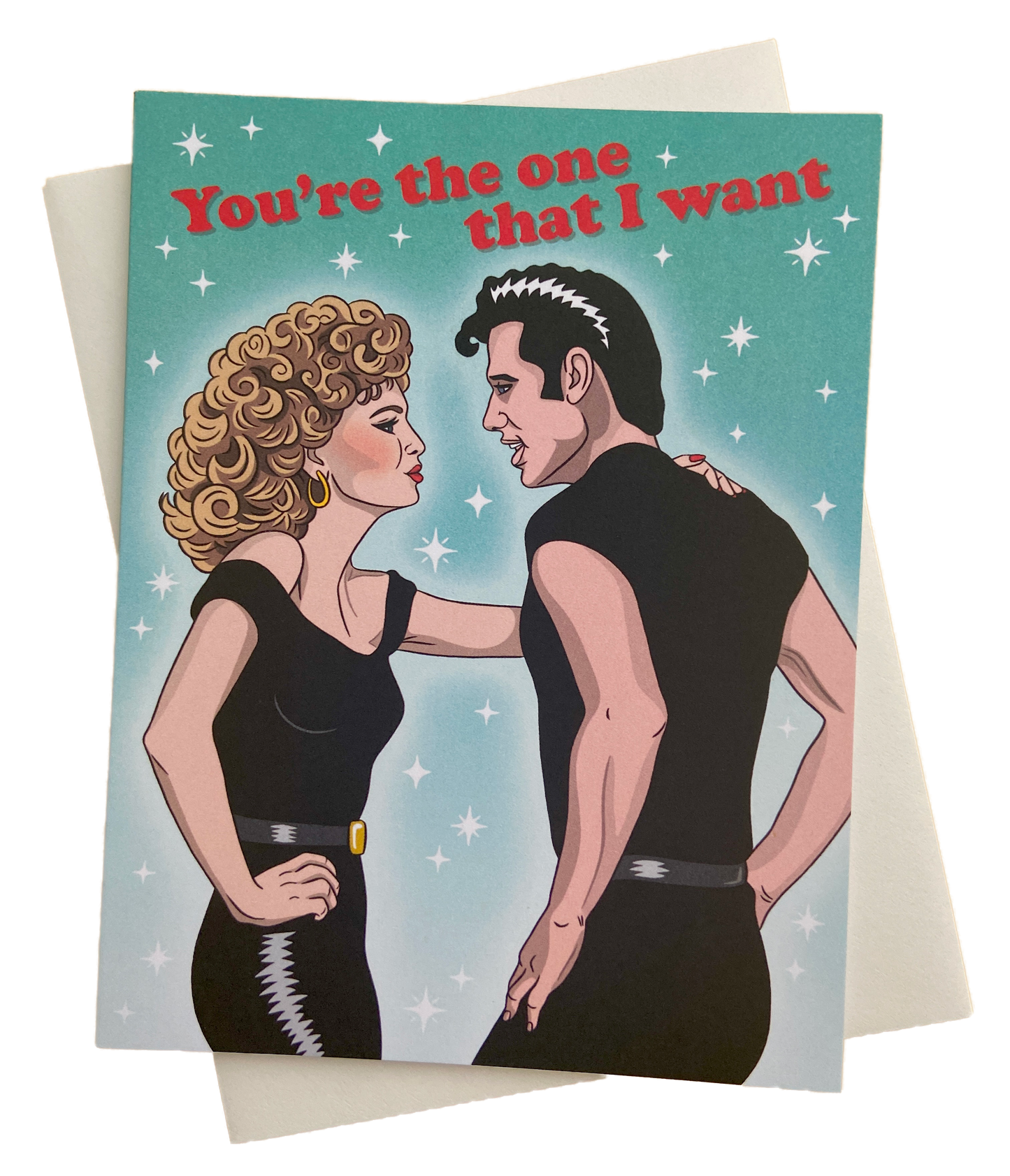 You're The One That I Want Love Card